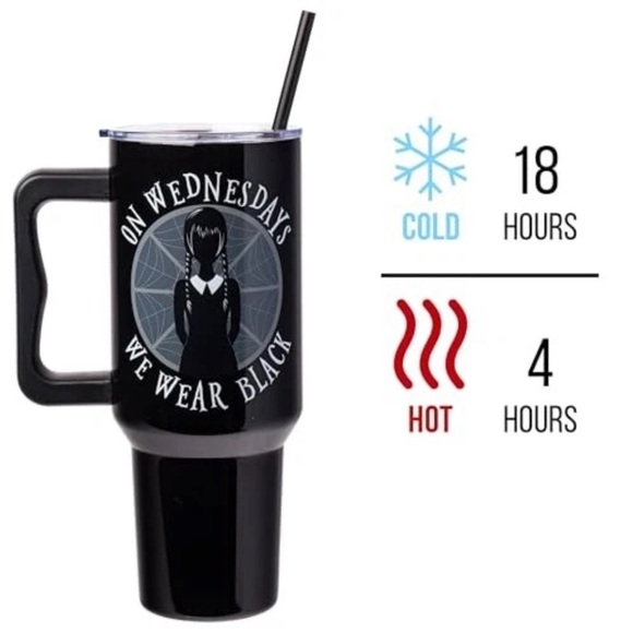 Wednesday Addams 40oz stainless steel tumbler - Picture 8 of 8